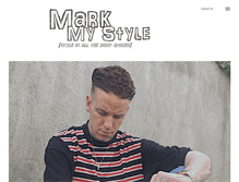 Tablet Screenshot of markmystyle.com